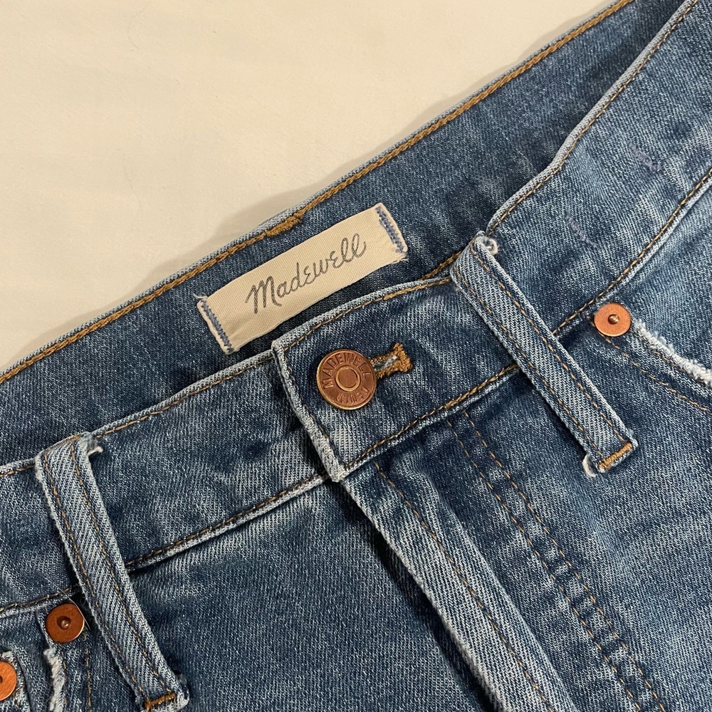 Madewell Perfect Vintage Crop Jean High-Rise Wide-Leg Cropped Denim (Size 30) - Picture 4 of 9
